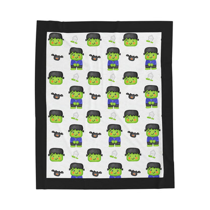 Halloween; Frankenstein & Bats Blanket