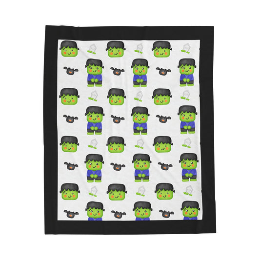 Halloween; Frankenstein & Bats Blanket