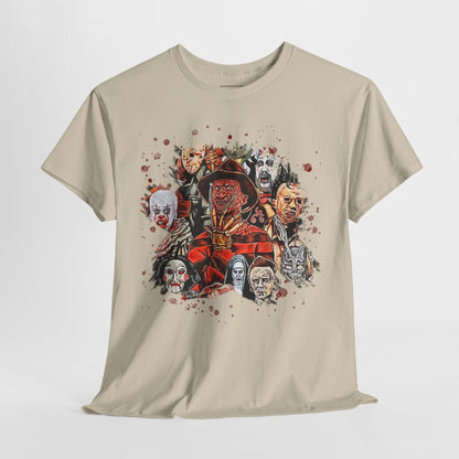 Halloween; Classic Horror Characters with Blood Splatter -- Unisex