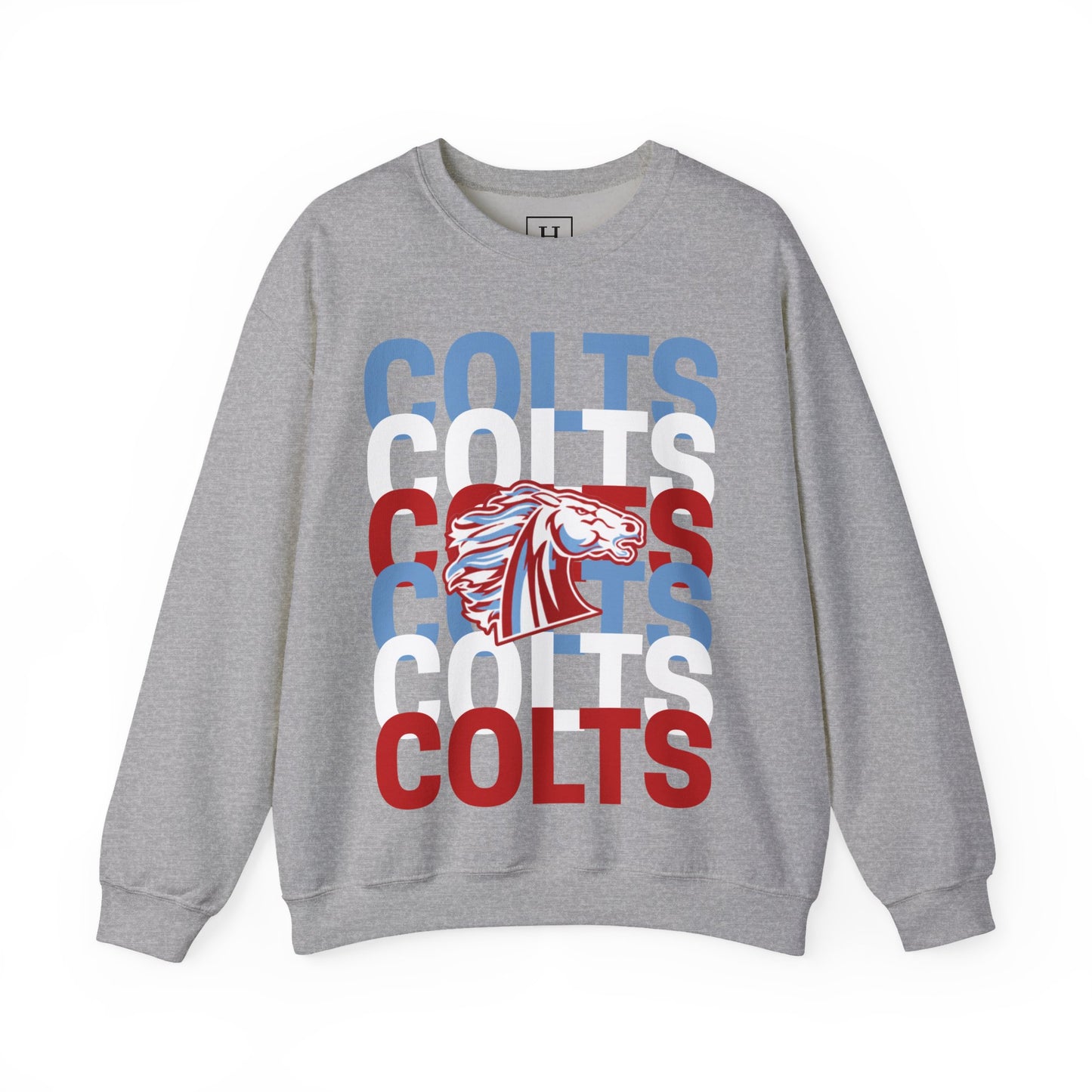 COLTS with Horse Logo - Christmas Sweatshirt - Unisex