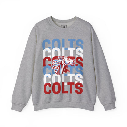 COLTS with Horse Logo - Christmas Sweatshirt - Unisex