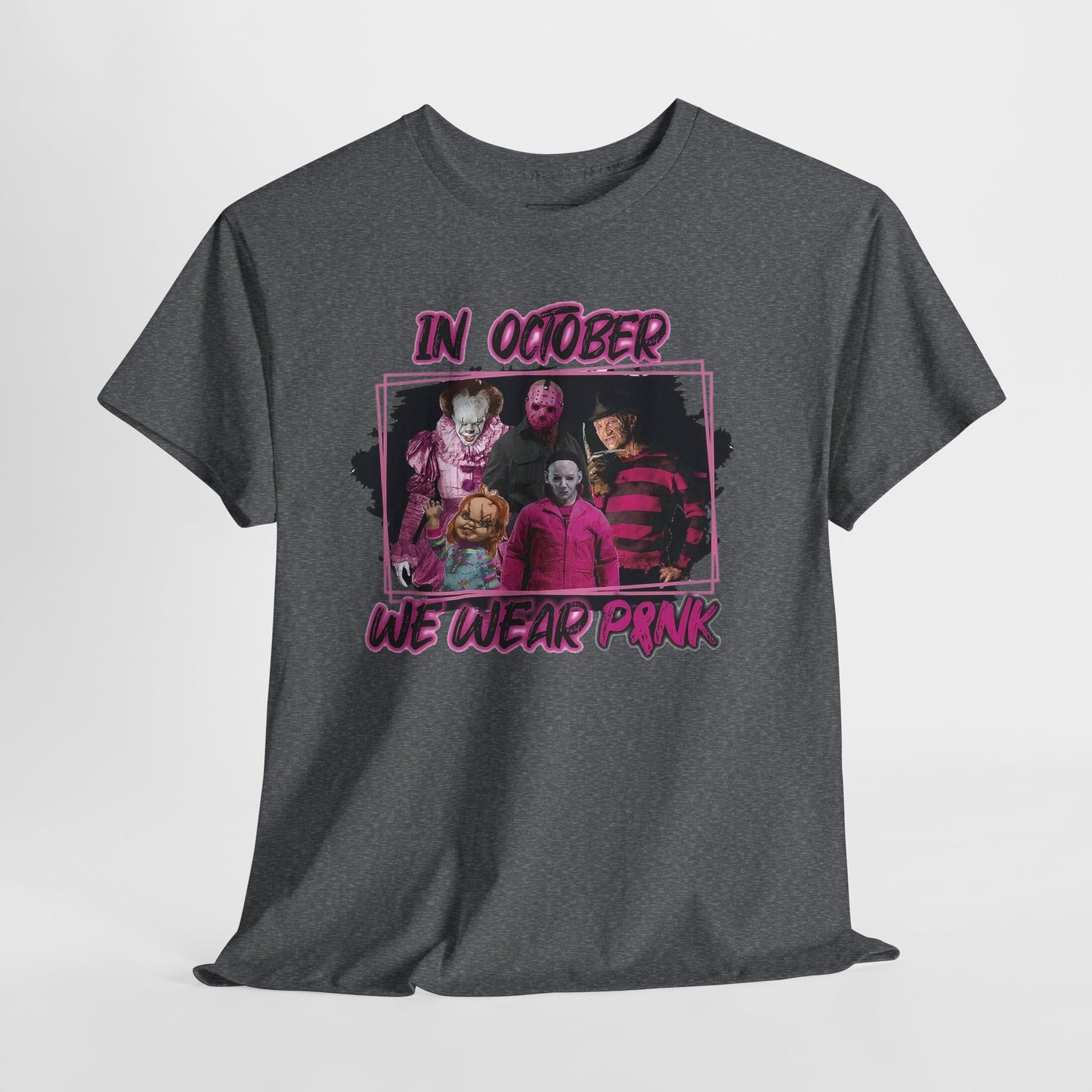 Halloween; Classic Horror Characters; Breast Cancer Awareness -- Unisex