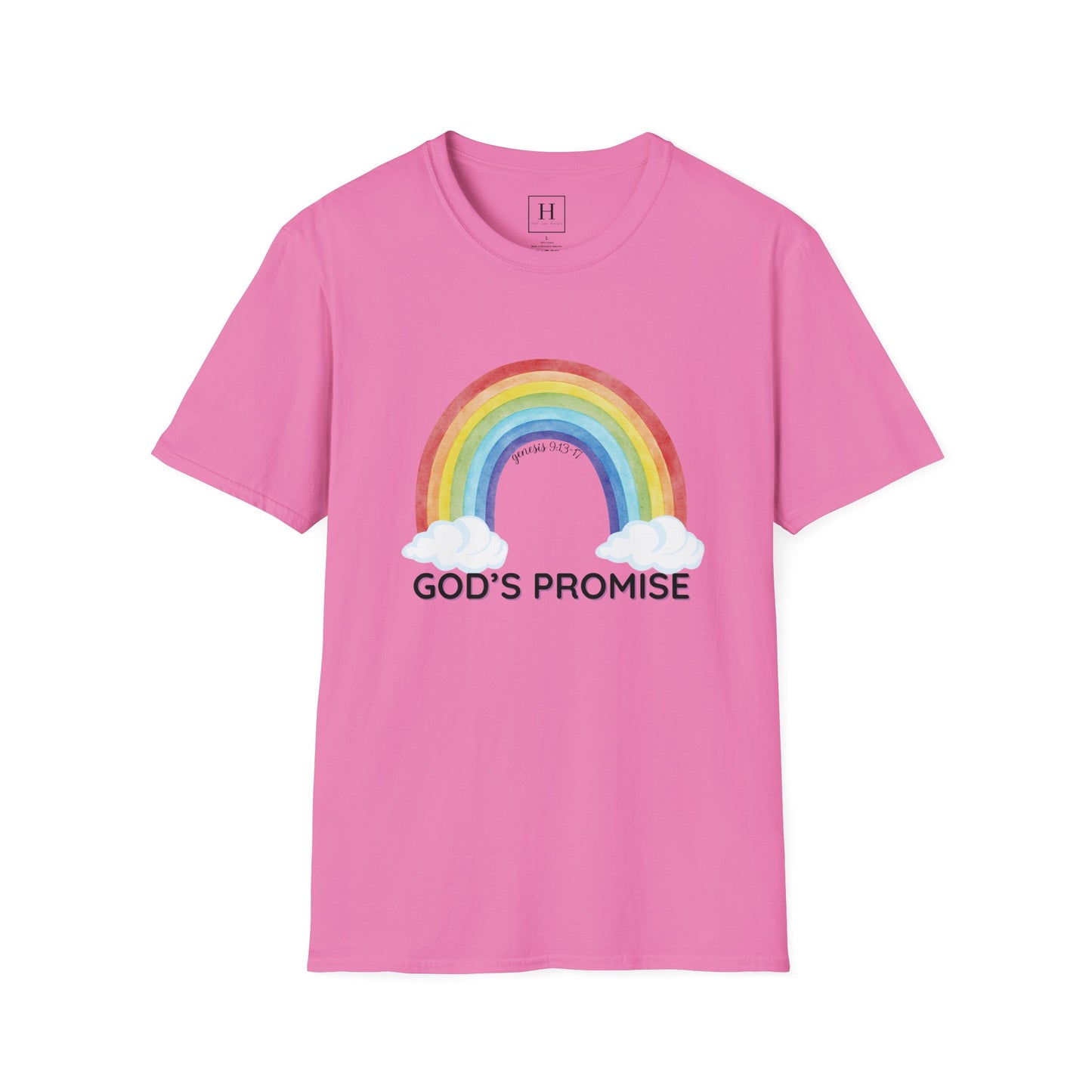 Rainbow God's Promise Genesis 13 Christian T-shirt