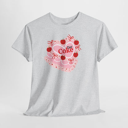 Coquette Cherry "Diet Coke" Heart Cake T-Shirt