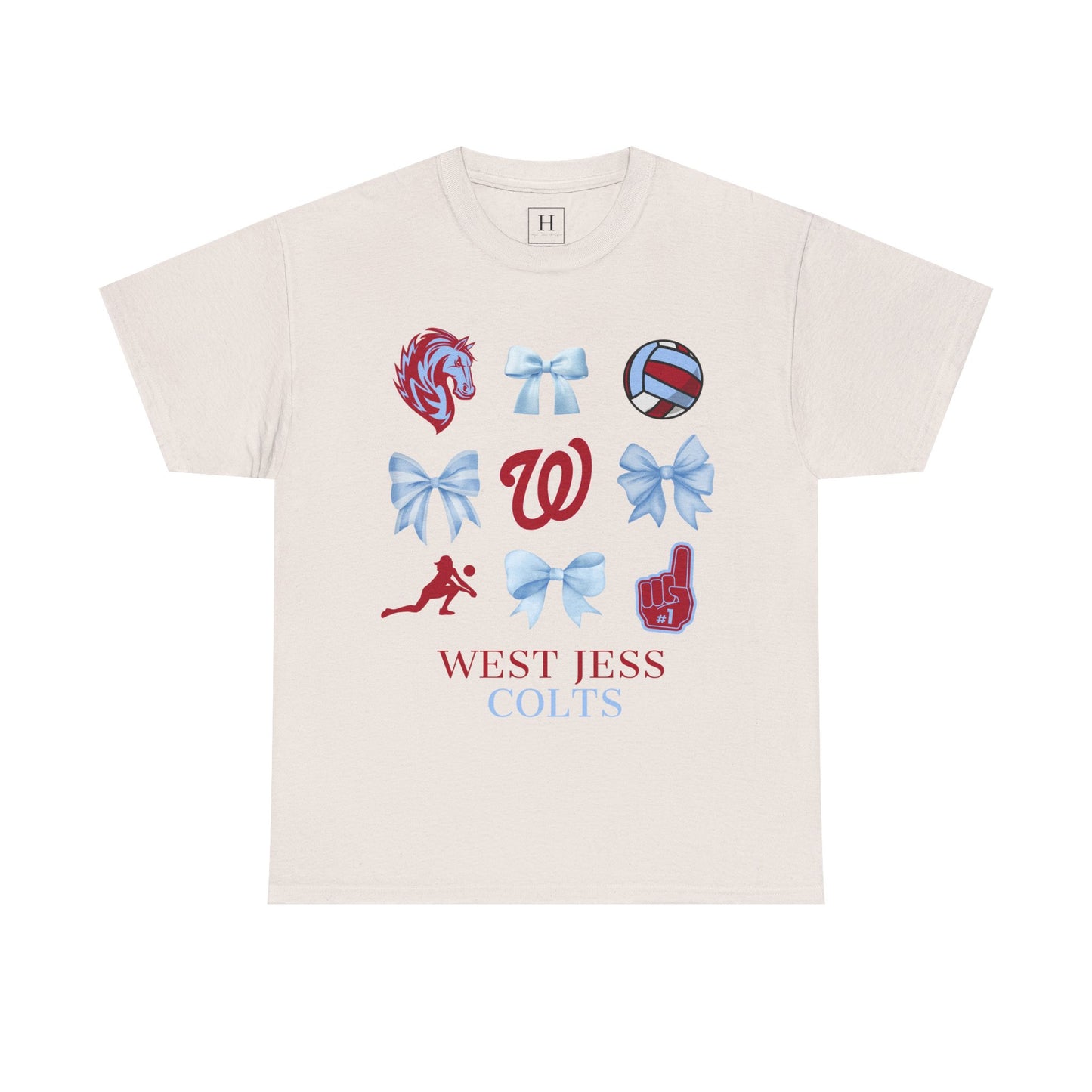 Volleyball Coquette Bows Unisex Tee - West Jessamine