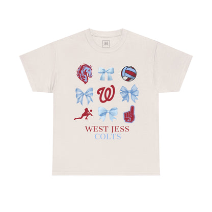 Volleyball Coquette Bows Unisex Tee - West Jessamine