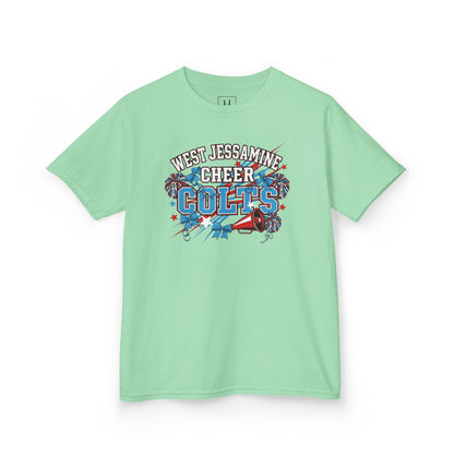 YOUTH - - West Jessamine Cheer COLTS - Poms, Bows, Stars - Unisex Shirt