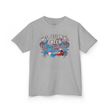 YOUTH - - West Jessamine Cheer COLTS - Poms, Bows, Stars - Unisex Shirt
