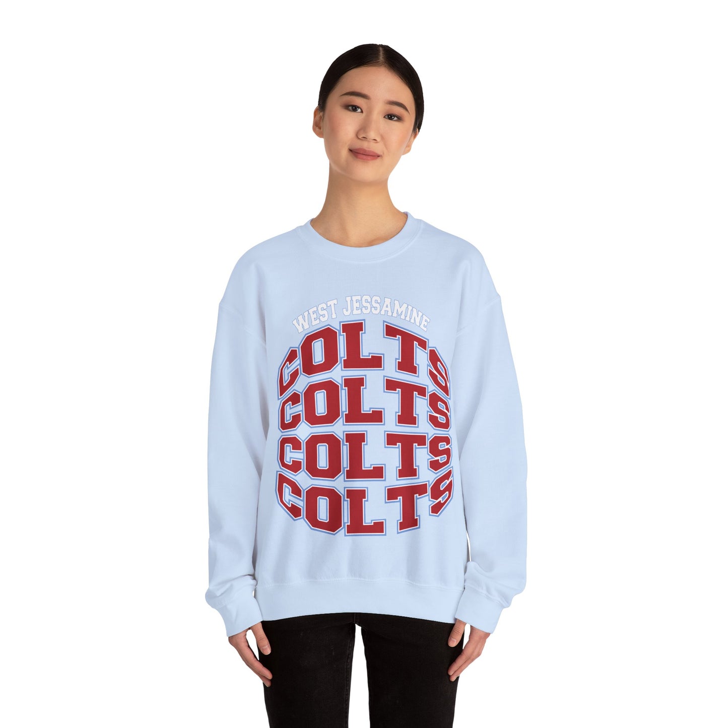 West Jessamine Colts Crewneck Sweatshirt — School Spirit Pride - Unisex