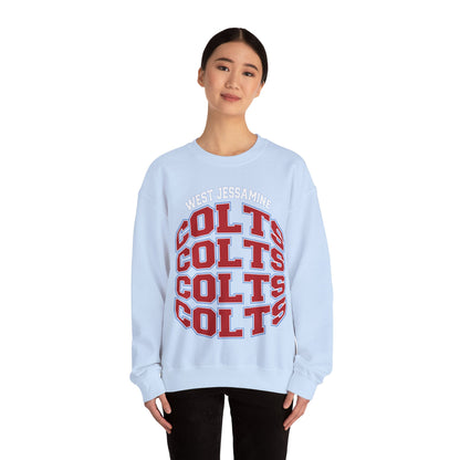 West Jessamine Colts Crewneck Sweatshirt — School Spirit Pride - Unisex