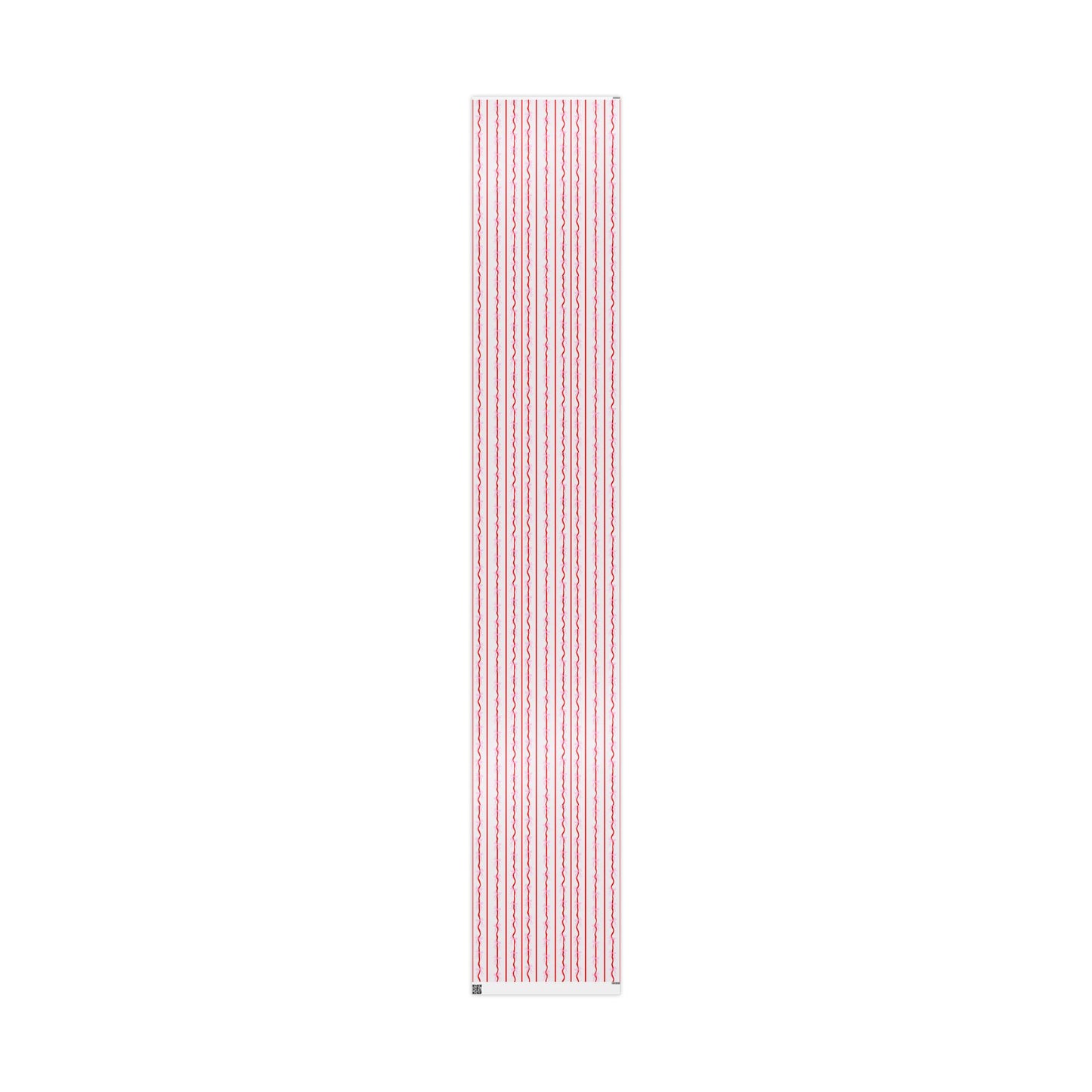 Pink Bows & Red Stripes Wrapping Paper — Coquette Gift Wrap