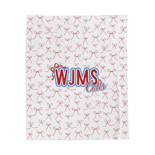 WJMS Colts Bow Blanket