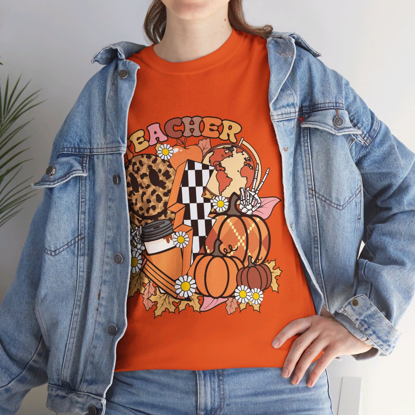 Fall Retro Teacher T-Shirt