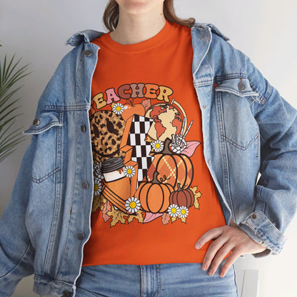 Fall Retro Teacher T-Shirt