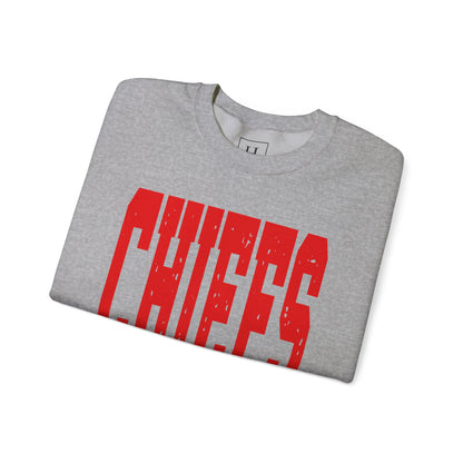 KC KANSAS CITY Chiefs  - KC on Right Sleeve - Unisex Sweatshirt