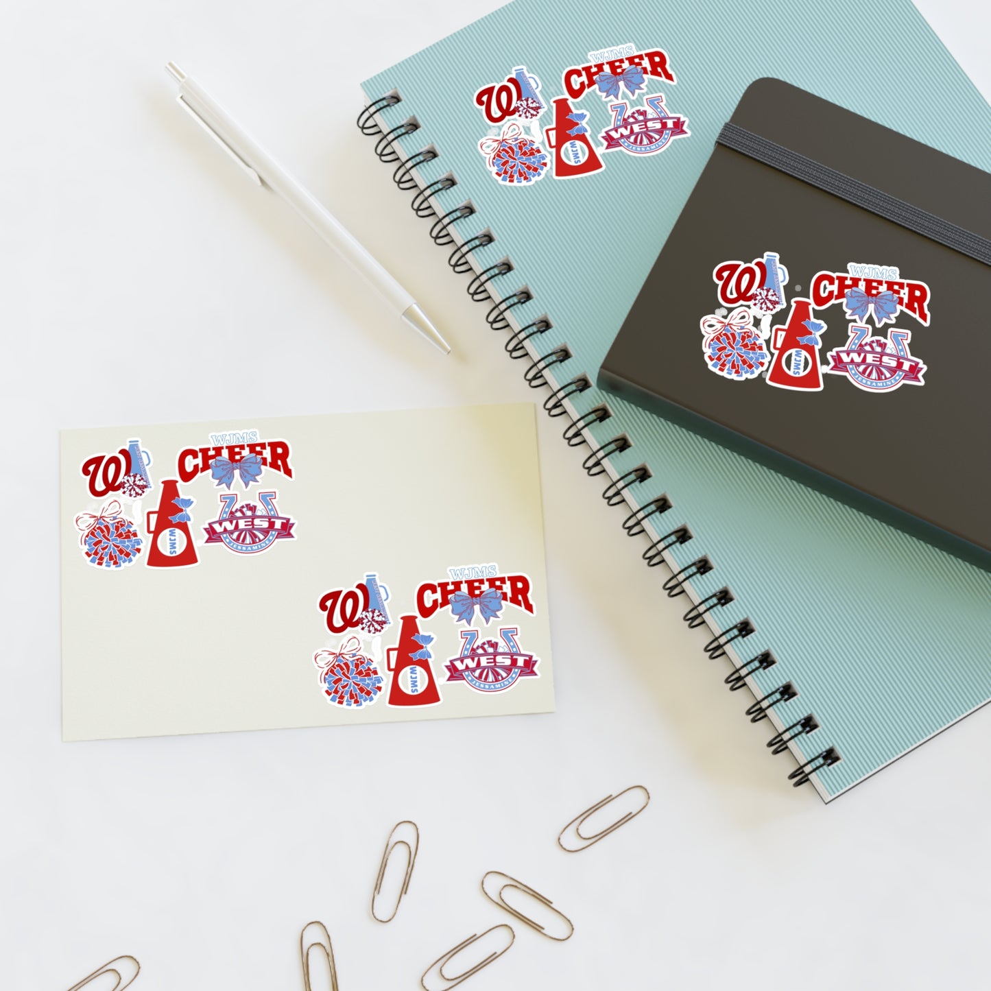 WJMS CHEER STICKERS (20 total)