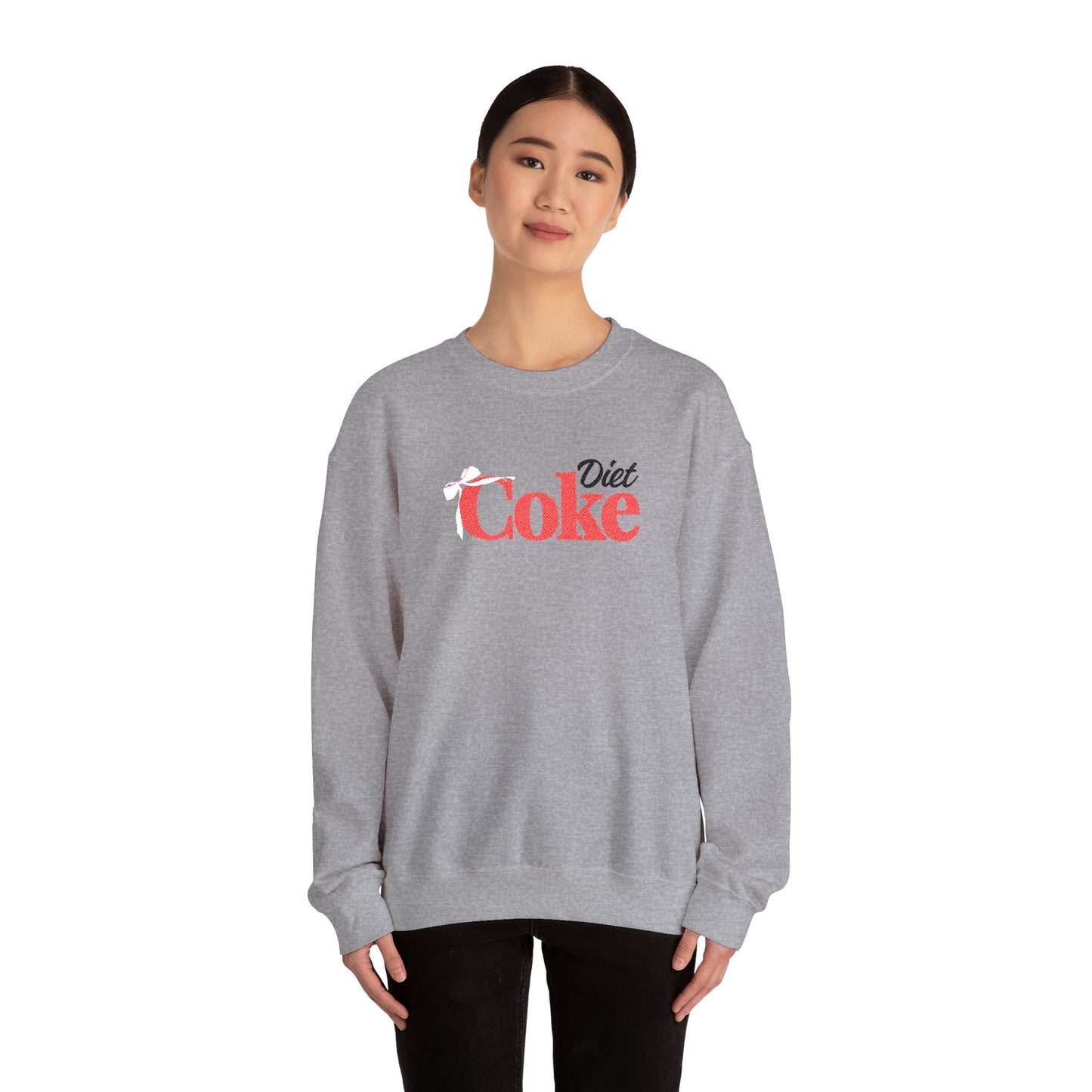 Bow 'Diet Coke' Crewneck Sweatshirt - Embroidered