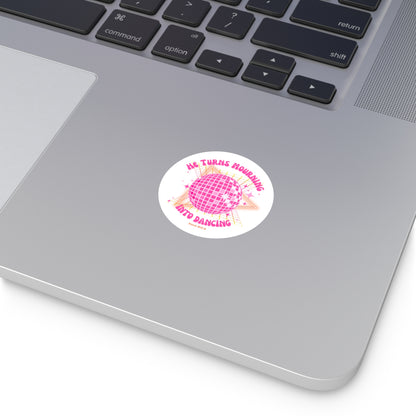 mourning into dancing christian Round Vinyl Stickers