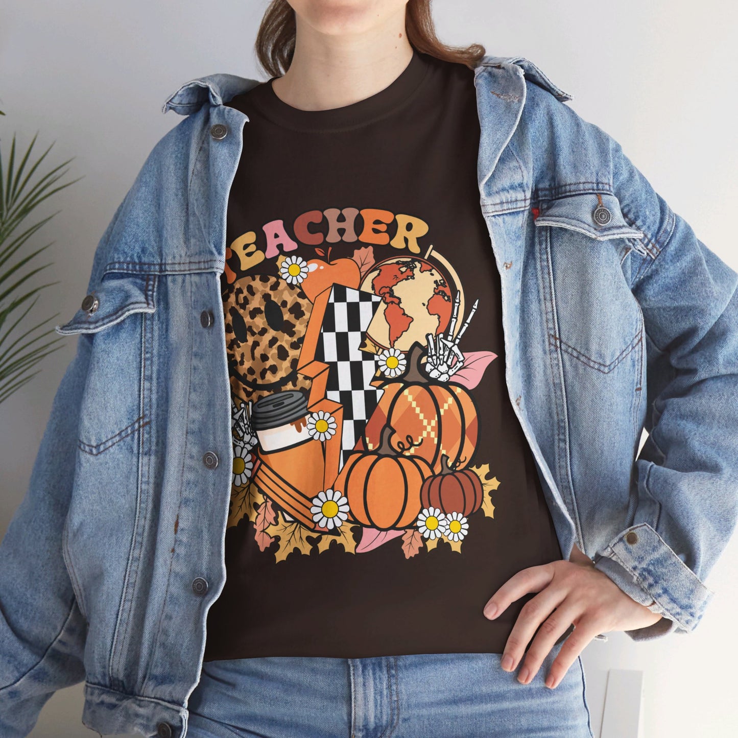 Fall Retro Teacher T-Shirt