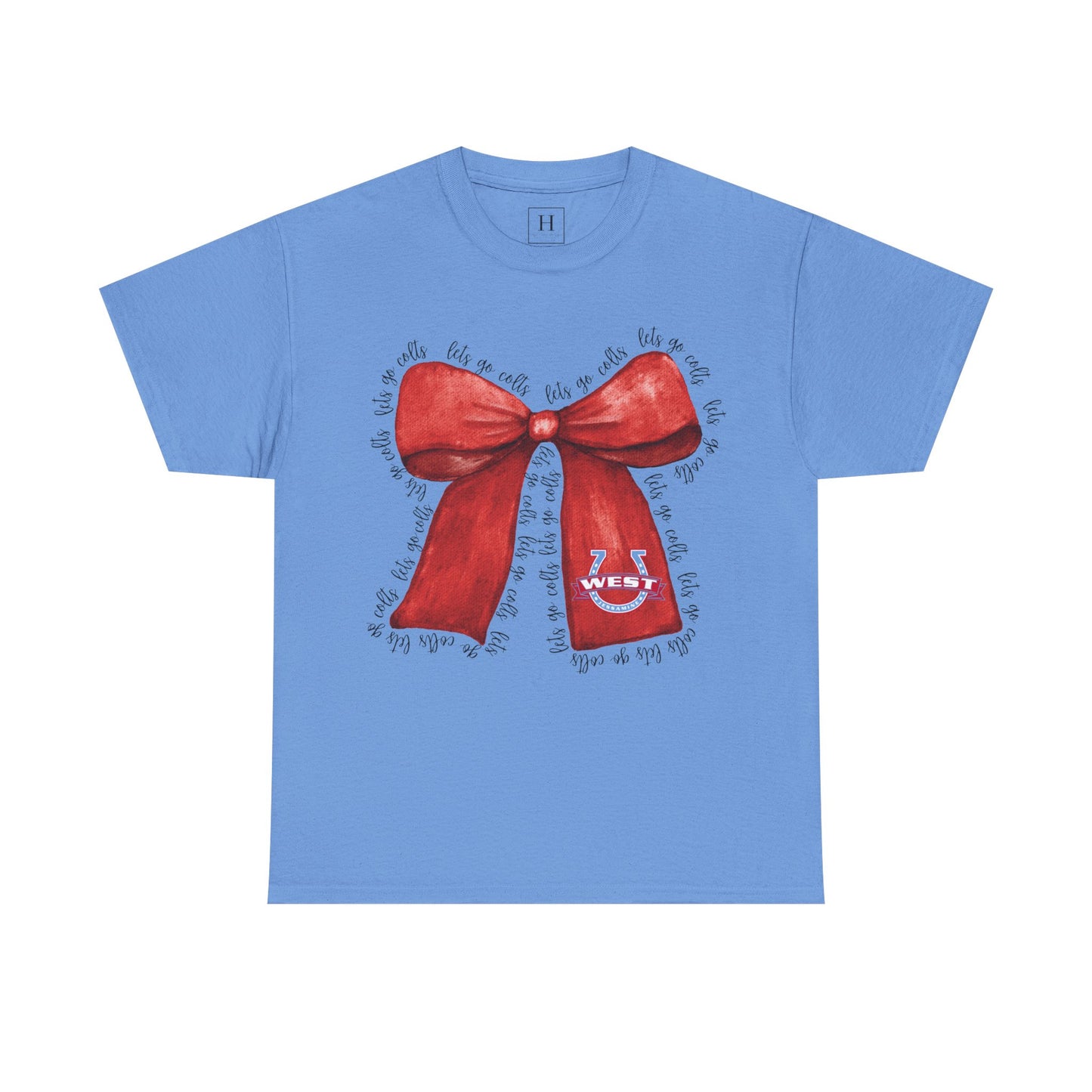 Let's Go Colts Bow - West Horseshoe Logo Unisex T-Shirt