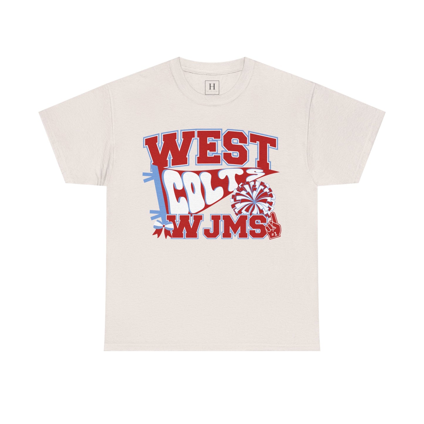 West Jessamine WJMS Colts Fan Tee —  Front & Back Unisex Tee