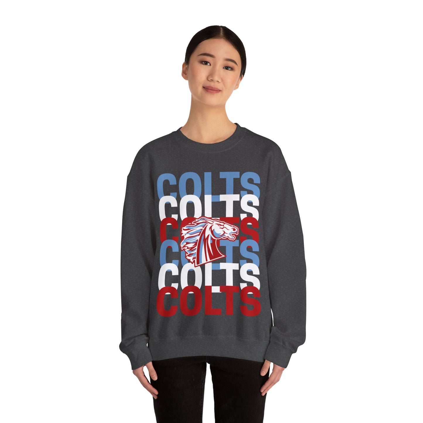 COLTS with Horse Logo - Christmas Sweatshirt - Unisex