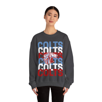 COLTS with Horse Logo - Christmas Sweatshirt - Unisex