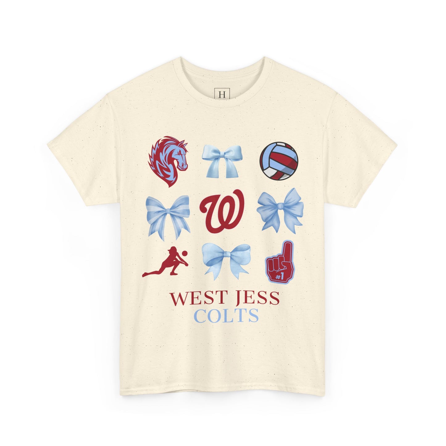 Volleyball Coquette Bows Unisex Tee - West Jessamine