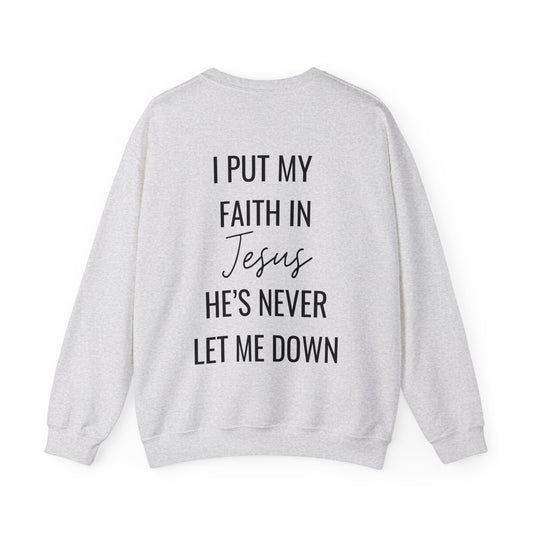 Fearless, Faith In Jesus Christian Sweater (Front and Back)