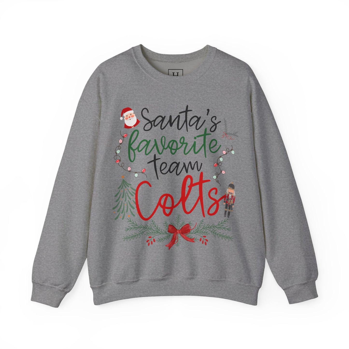 Santa's Favorite Team - COLTS - Christmas Sweatshirt - Unisex