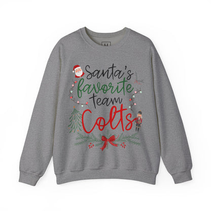 Santa's Favorite Team - COLTS - Christmas Sweatshirt - Unisex