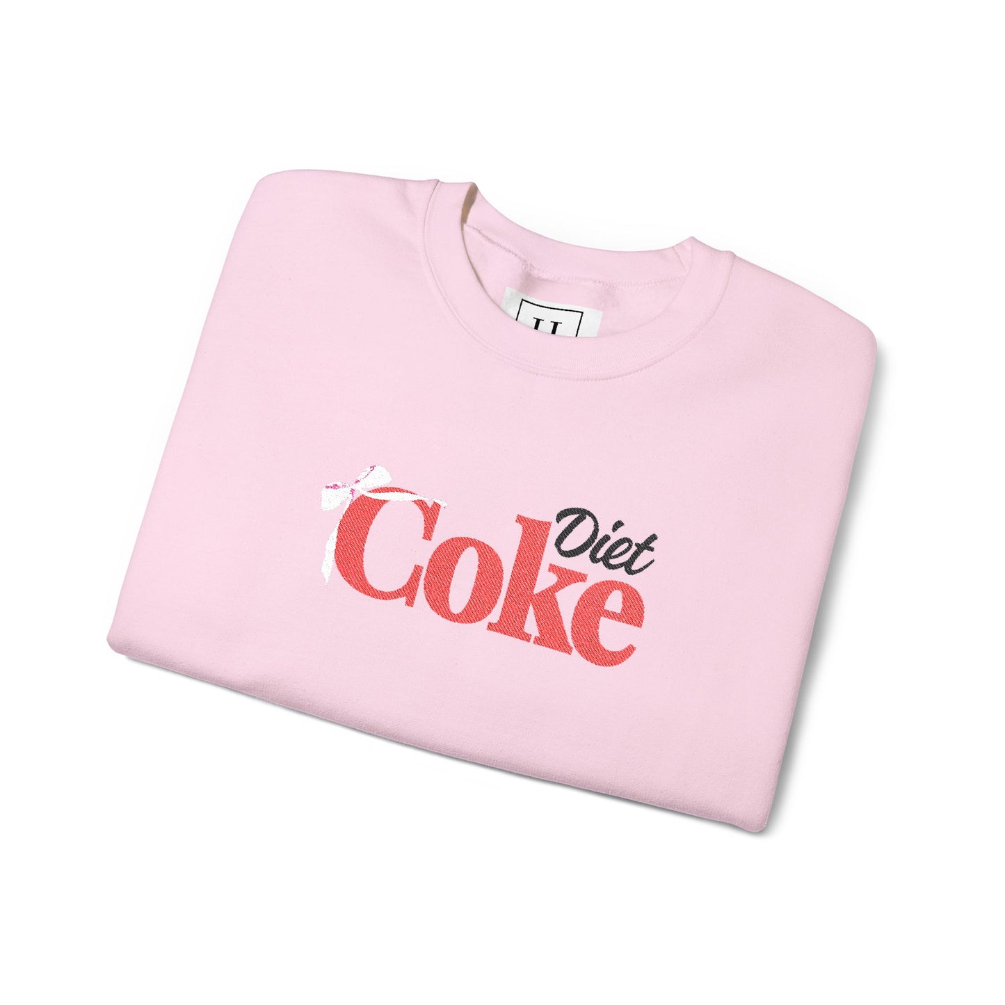 Bow 'Diet Coke' Crewneck Sweatshirt - Embroidered