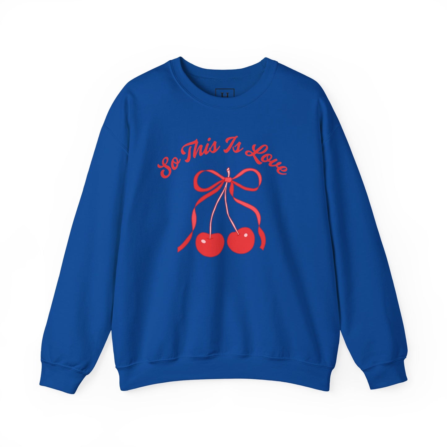 So This Is Love Cherry Bow Sweatshirt