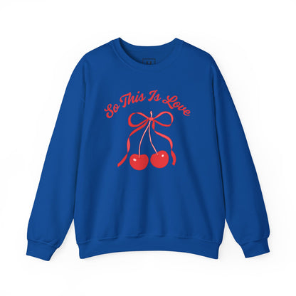 So This Is Love Cherry Bow Sweatshirt