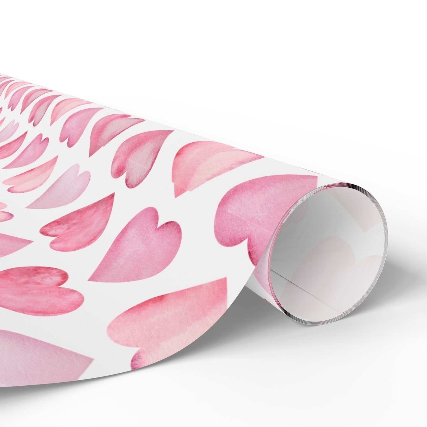 Shades of Pink Heart Wrapping Paper — Coquette Gift Wrap