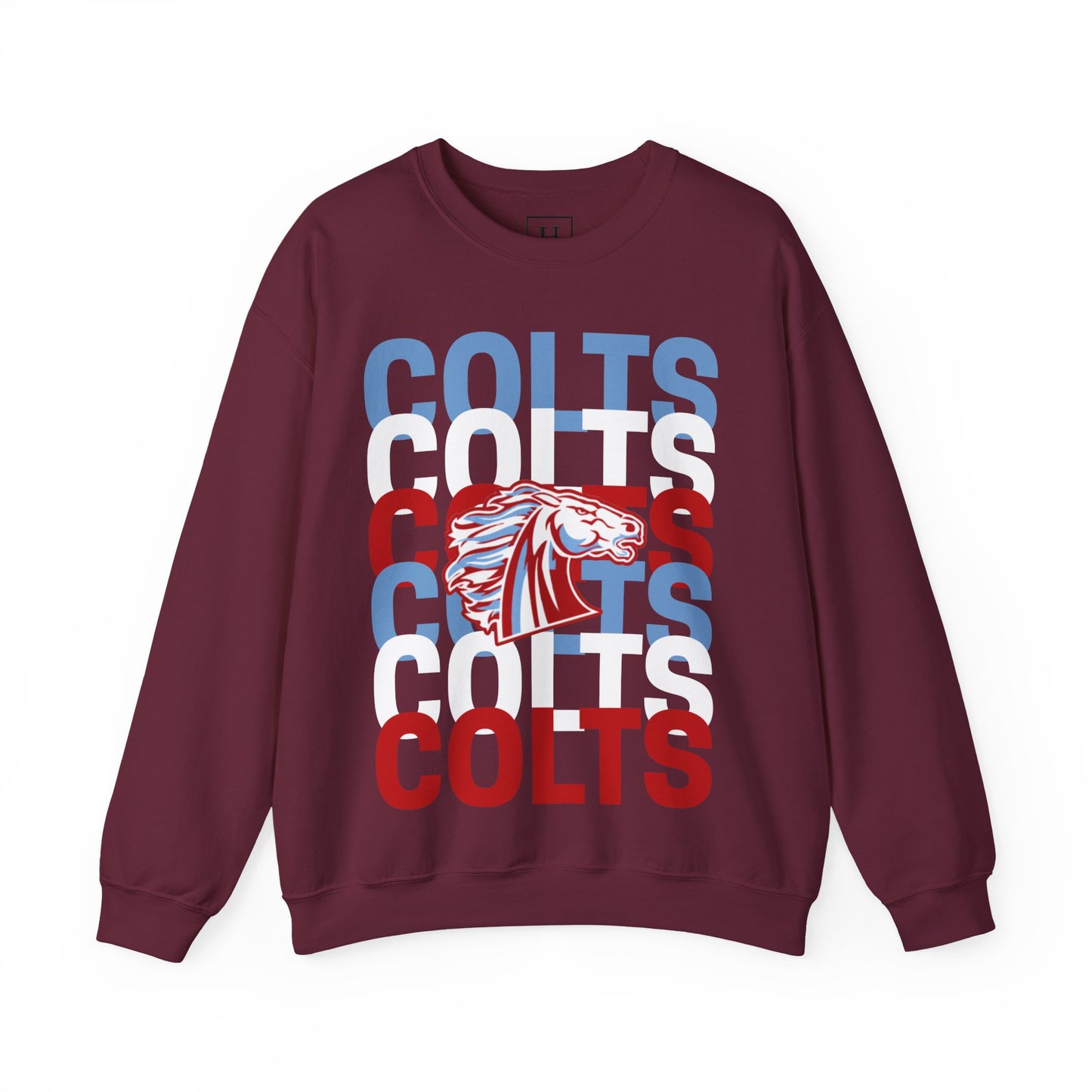 COLTS with Horse Logo - Christmas Sweatshirt - Unisex