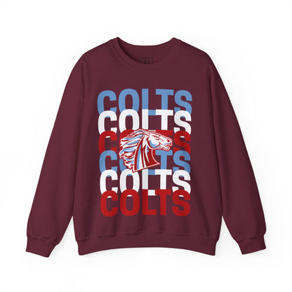 COLTS with Horse Logo - Christmas Sweatshirt - Unisex
