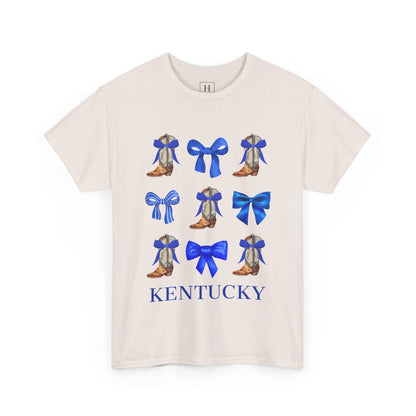 Kentucky Wildcats Coquette Bow and Cowgirl Boots Shirt