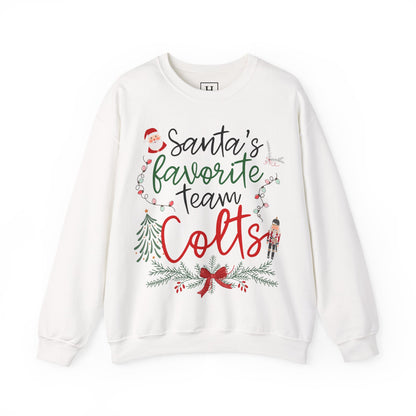 Santa's Favorite Team - COLTS - Christmas Sweatshirt - Unisex
