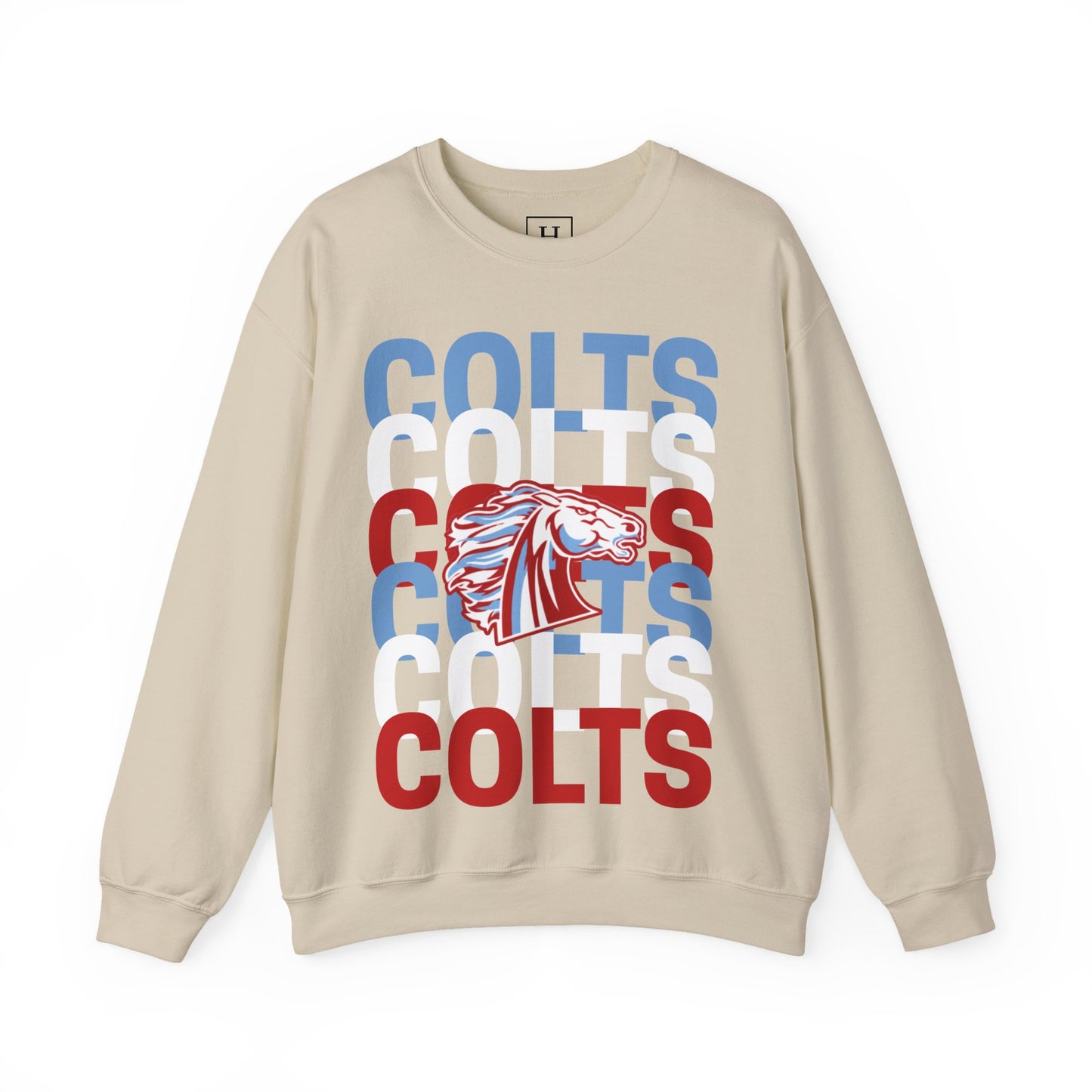 COLTS with Horse Logo - Christmas Sweatshirt - Unisex