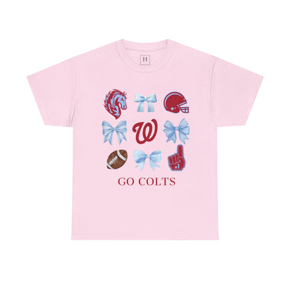 Coquette Football & Bows Unisex Tee - West Jessamine
