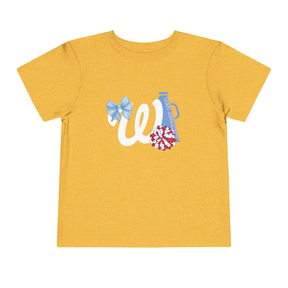 Toddler; West Jessamine Coquette W Logo with Bow; Let's Go Colts - Unisex T-shirt