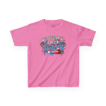 YOUTH - - West Jessamine Cheer COLTS - Poms, Bows, Stars - Unisex Shirt
