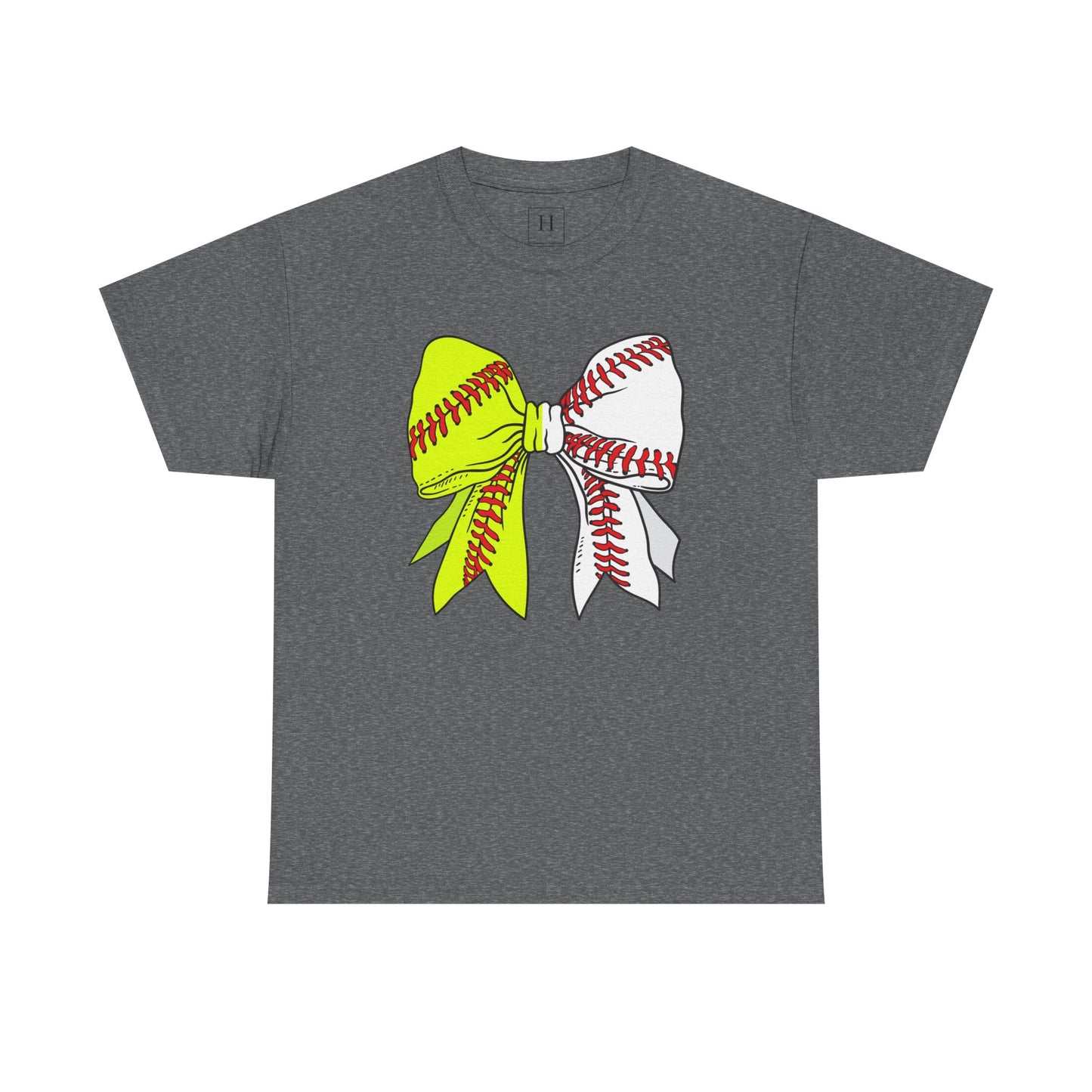 Softball Baseball Bow Unisex Tee - Sports Mama