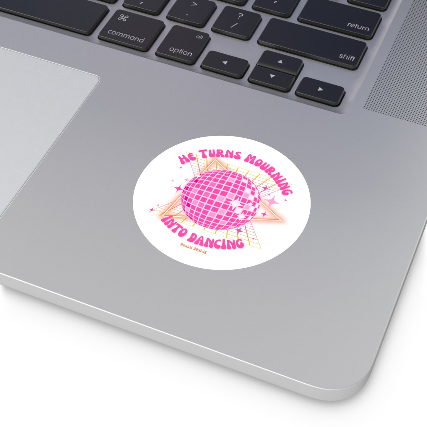 mourning into dancing christian Round Vinyl Stickers