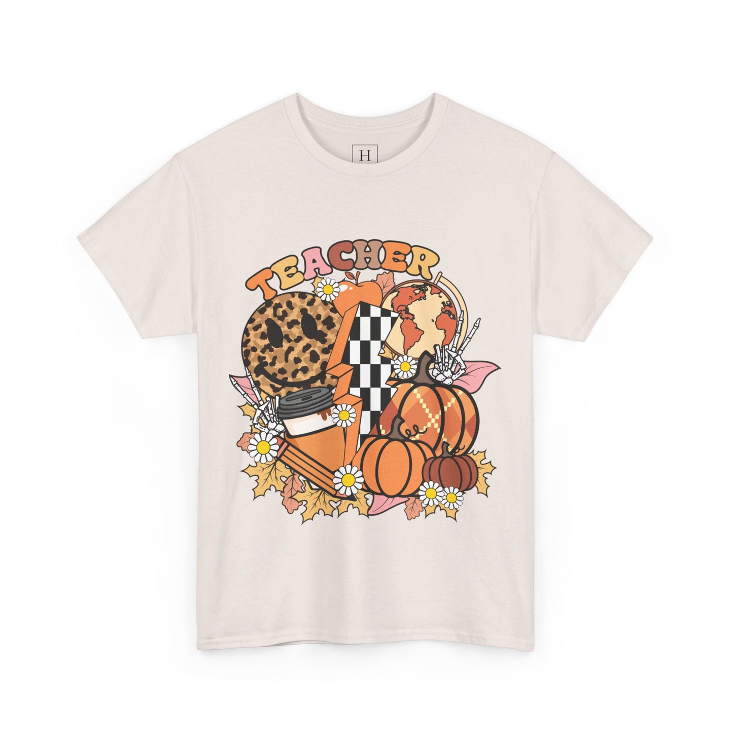 Fall Retro Teacher T-Shirt