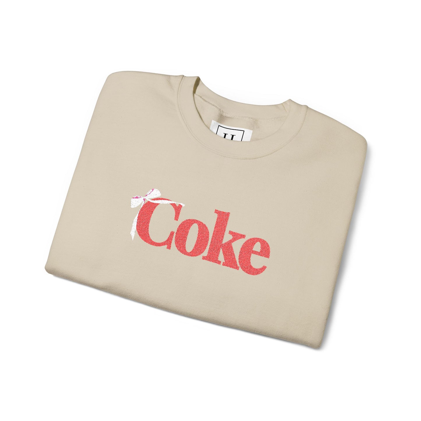 Bow 'Coke' Crewneck Sweatshirt - Embroidered