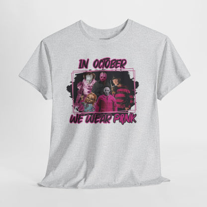 Halloween; Classic Horror Characters; Breast Cancer Awareness -- Unisex