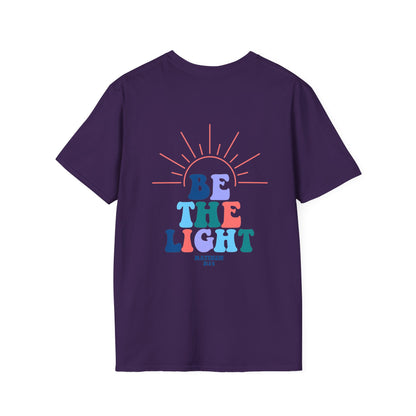 be the light christian bible blue (front and back)