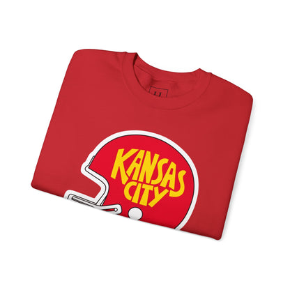 Game Day KS Chiefs Football Helmet - Unisex Sweatshirt